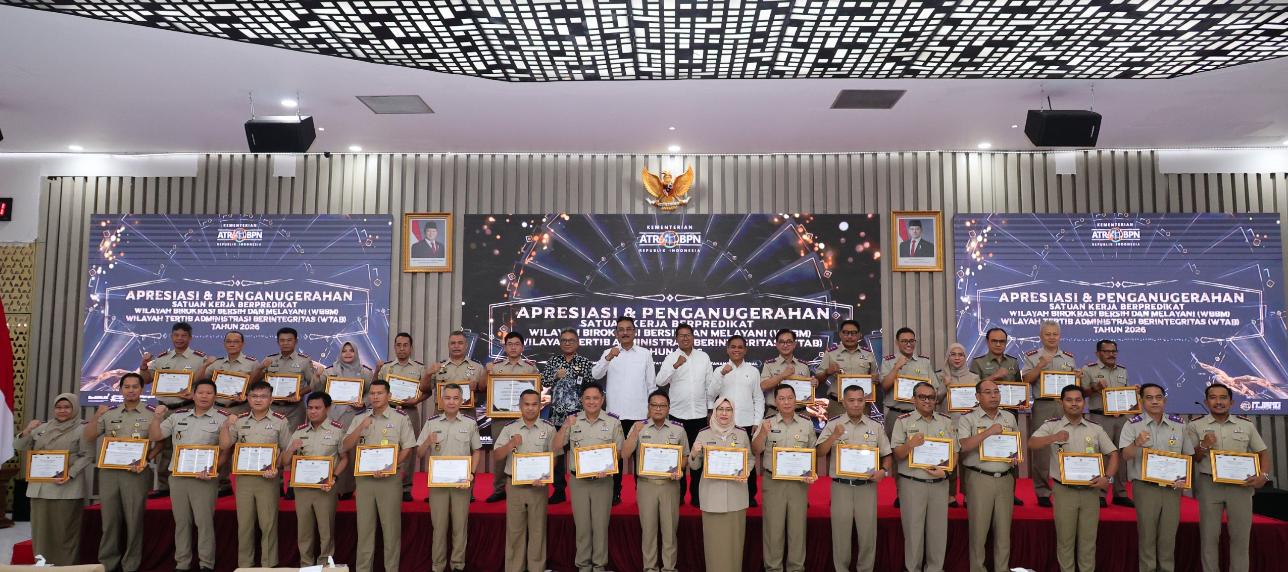 ATR/BPN Apresiasi 32 Satker Berprestasi, Denpasar Raih Predikat WBBM