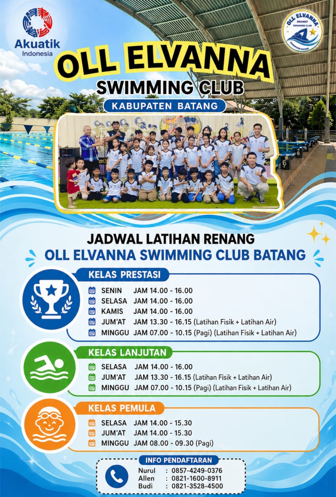 🏊‍♂️ SIAP JADI JUARA DI LINTASAN RENANG? YUK GABUNG OLL ELVANNA SWIMMING CLUB BATANG! 🏅
