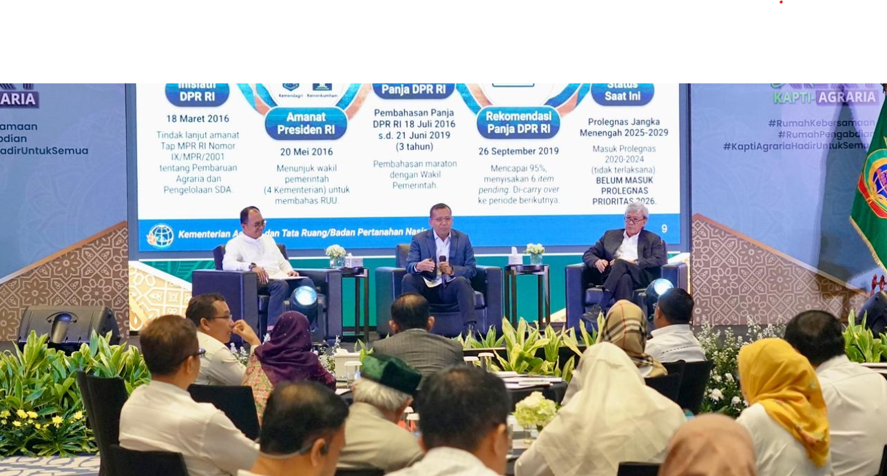 Kementerian ATR/BPN Gandeng KAPTI-AGRARIA Perkuat Substansi RUU Administrasi Pertanahan