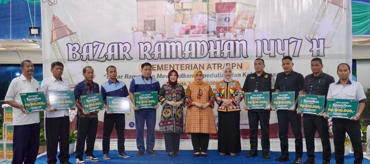 ATR/BPN Salurkan Santunan bagi Pegawai dalam Bazar Ramadan 1447 H