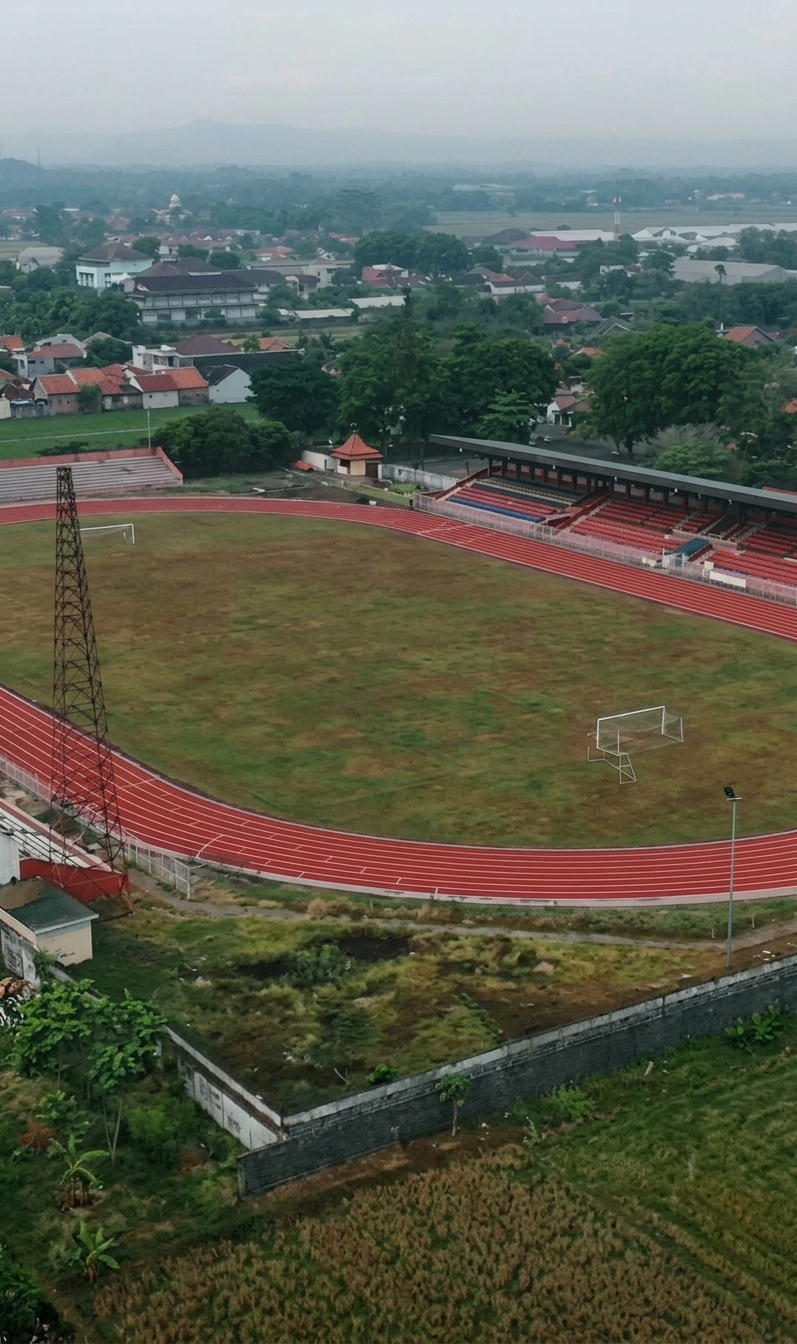 Pembangunan Jogging Track Stadion Moh Sarengat Rampung, Siap Diresmikan untuk Publik