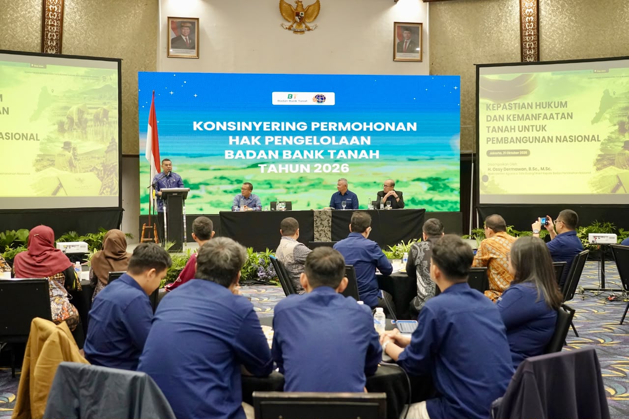Konsinyering HPL Badan Bank Tanah, Wamen Ossy Ingatkan Soal Keseimbangan Kecepatan Layanan dan Kepastian Hukum